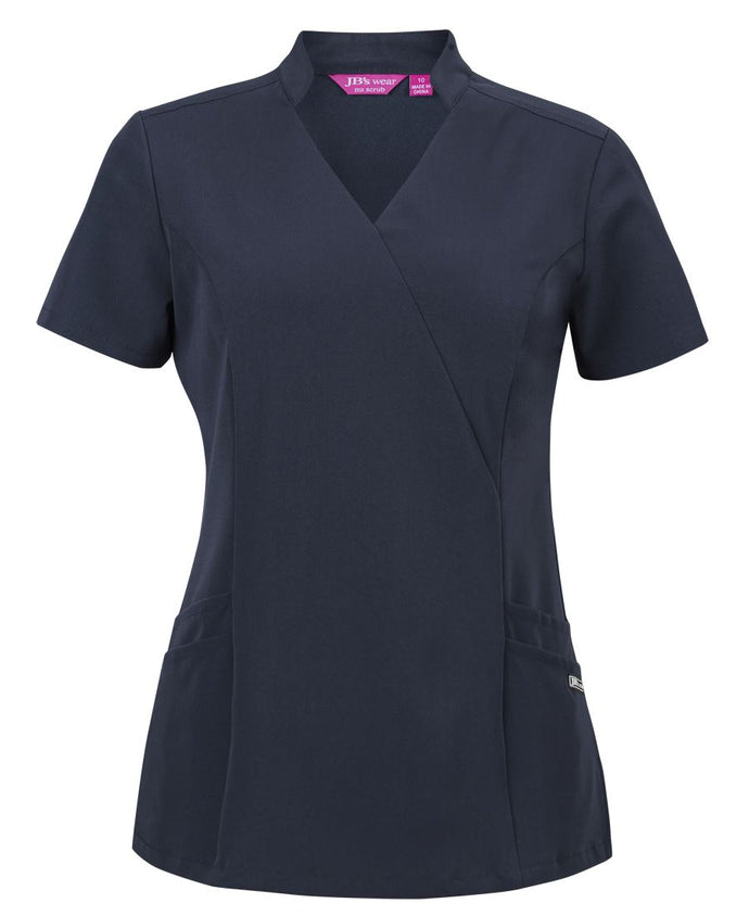 JB's Ladies Nu Mandarin Collar Scrub Top