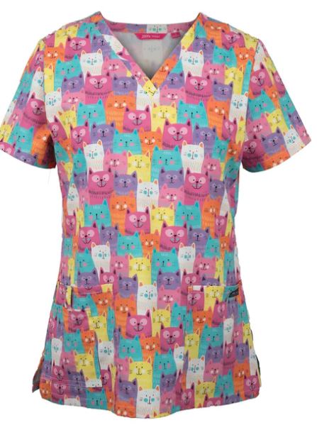 Women's Fit Cat Print