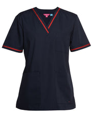 Ladies Contrast Scrub Top 4SCT1