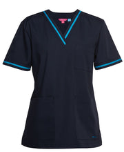 Ladies Contrast Scrub Top 4SCT1