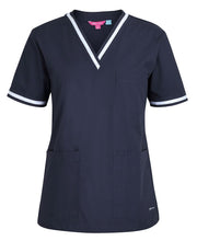 Ladies Contrast Scrub Top 4SCT1