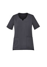 CST942LS Women's Avery Round Neck Scrub Top