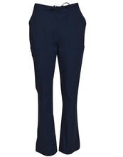 M9720 Ladies Semi-elastic waist tie solid colour scrub pants