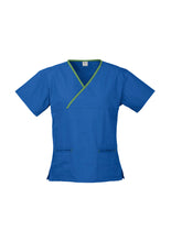 H10722 Womens Cross Over Scrub Top