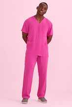 CST250US Unisex Pink V-Neck Scrub Top