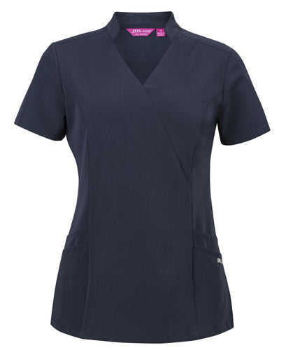 JB's Ladies Nu Mandarin Collar Scrub Top