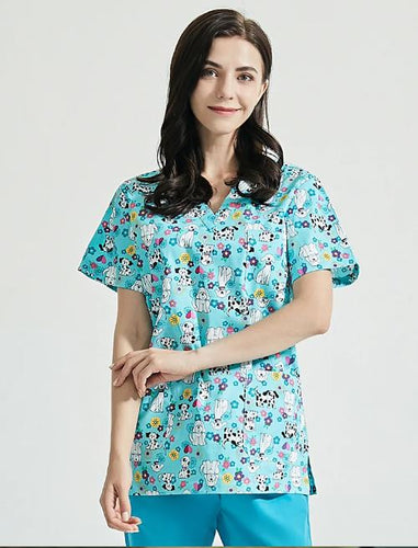 Aqua Pups UNISEX Fit Scrub Top