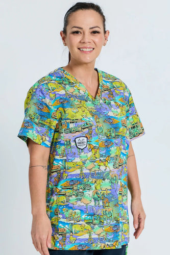 Cracka' Dawn  Unisex Scrub Top