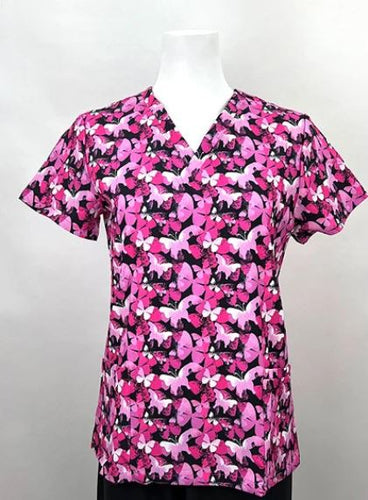 Women's V-Neck Beautiful Butterflys