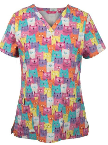 Women's Fit Cat Print