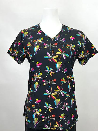 Women's Mock Wrap Jeweled Dragonfly