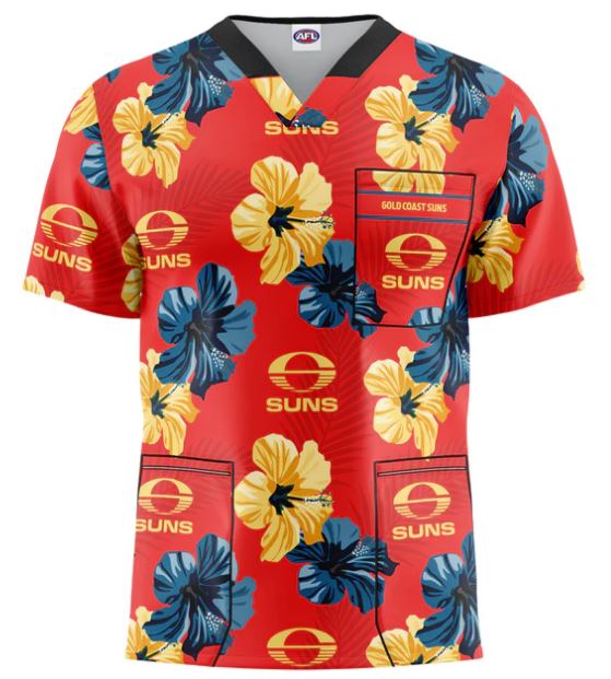 Gold Coast Suns Scrub Top UNISEX