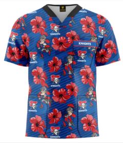 Knights NRL Scrub Top UNISEX
