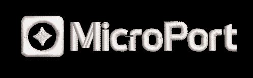 Microport Logo (all white logo) – Scrub Life