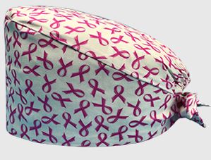 Unisex Surgical Cap - Pink Ribbon