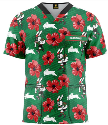 Rabbitohs NRL Scrub Top UNISEX