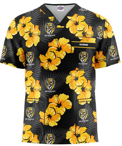 Richmond Tigers Scrub Top UNISEX