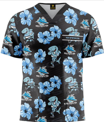 Sharks NRL Scrub Top UNISEX