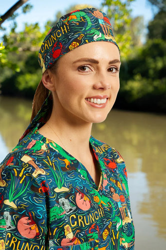 Stop Croc & Roll Unisex Scrub Cap