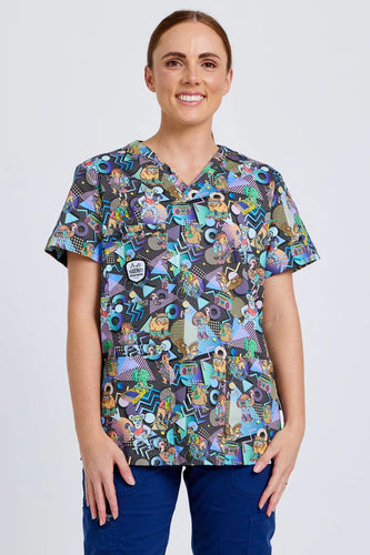 Aerobics OzStyle Unisex Scrub Top