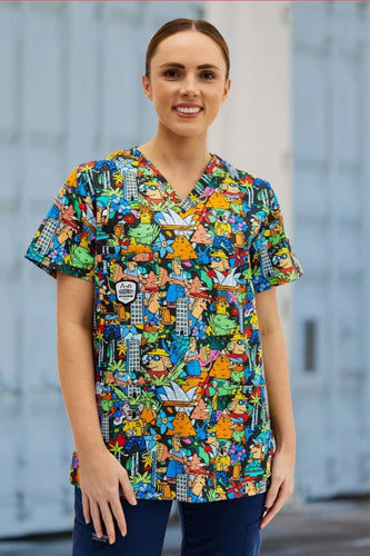 The Big Smoke Unisex Scrub Top
