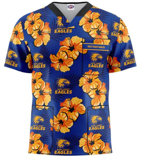 West Coast Eagles Scrub Top UNISEX