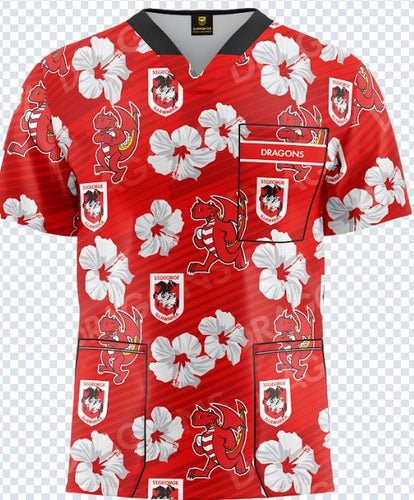 Dragons NRL Scrub Top UNISEX