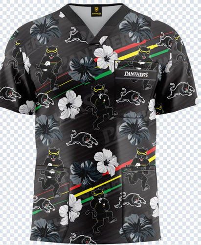 Panthers NRL Scrub Top UNISEX