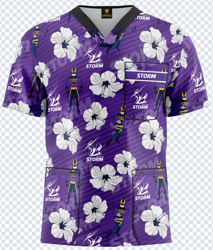 Storm NRL Scrub Top UNISEX