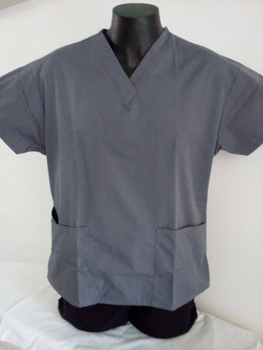 Unisex 3Pkt Scrub Top Mid Grey