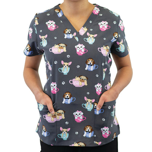 Cup O' Pup Print Women's Fit