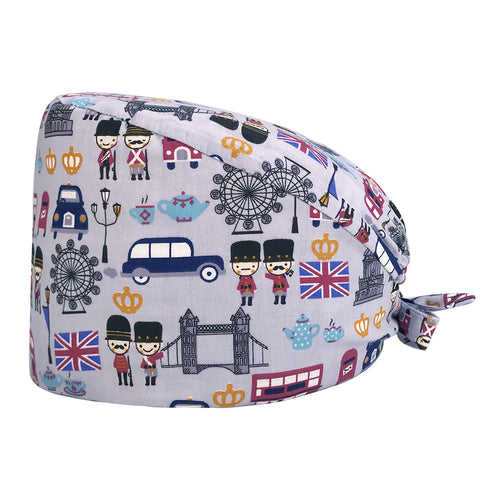 Unisex Surgical Cap - England Grey