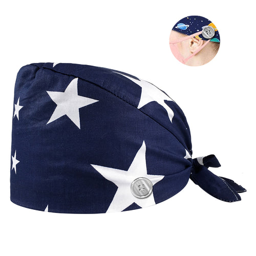 Unisex Surgical Cap - Stars