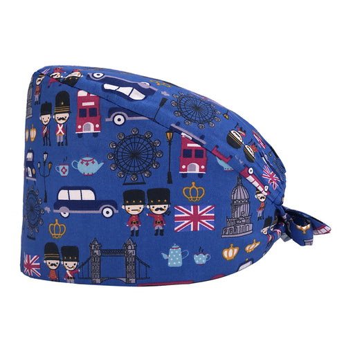 Unisex Surgical Cap - England Blue