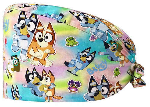 Unisex Surgical Cap - Bluey
