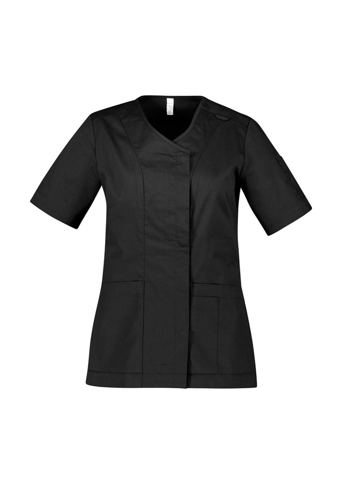 CST240LS Women's Parks Zip Front Crossover Scrub Top