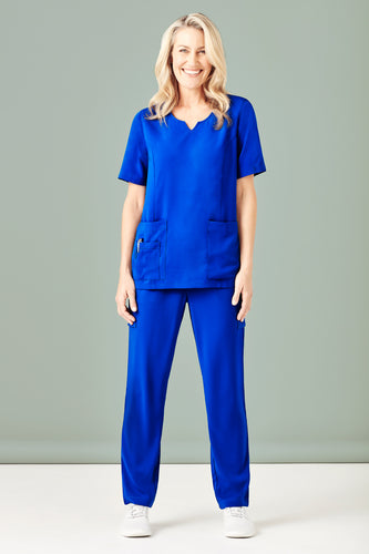 CST942LS Women's Avery Round Neck Scrub Top