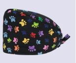 Unisex Surgical Cap - Paws